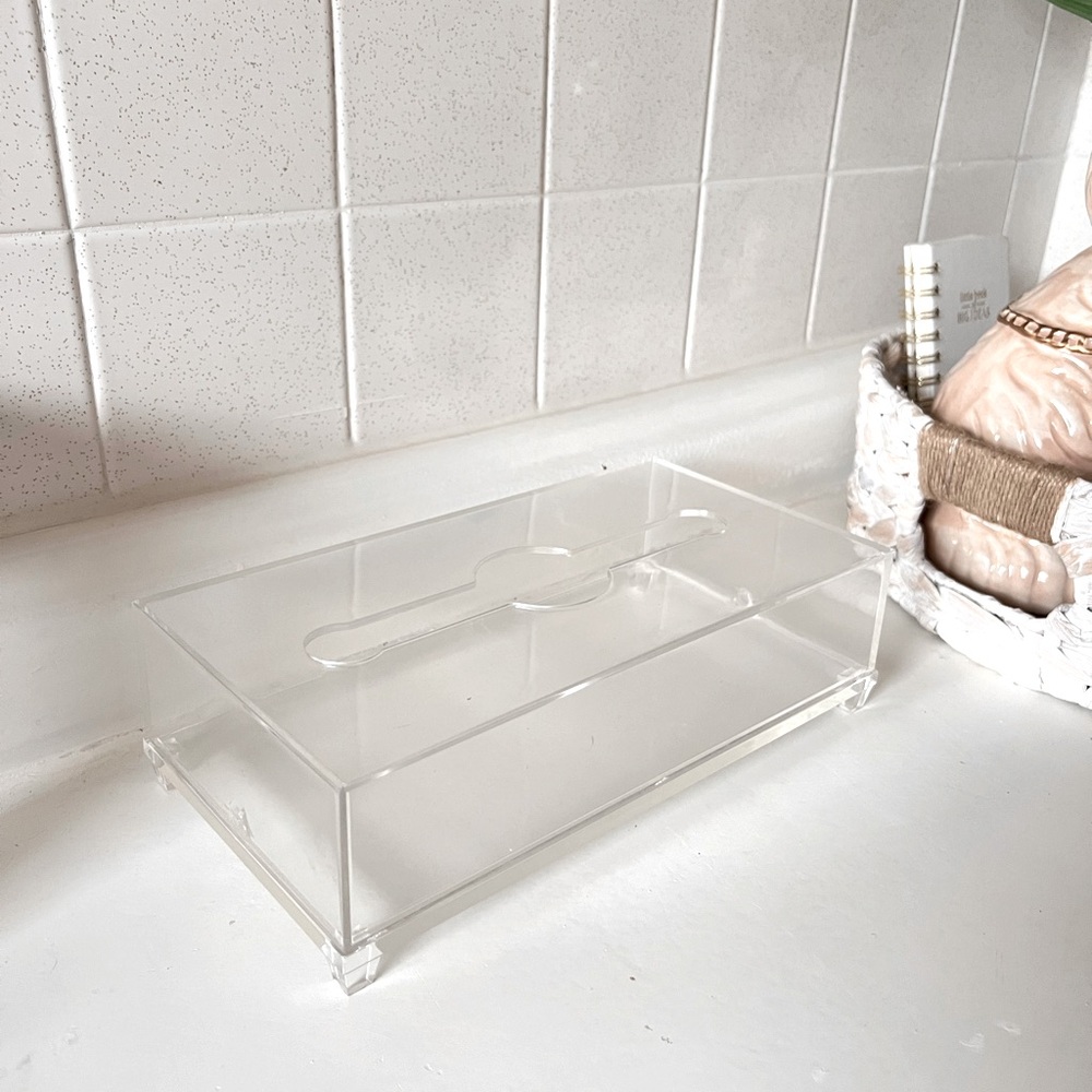 Vintage Lucite Tissue Box